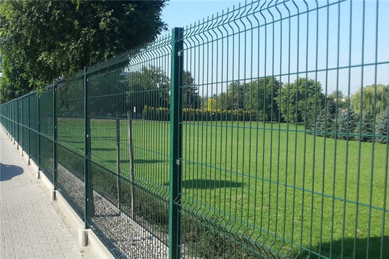 Garden 6mm Wire 3D Security Fence Railway Station Peach Post Fence