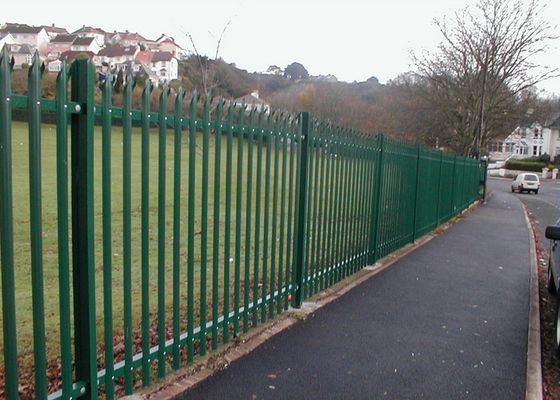 Professional Palisade Security Fence , Steel Palisade Fence Panels For Protection