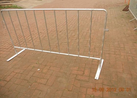 Metal Crowd Control Barricades , Steel Crowd Barriers For Construction Sites