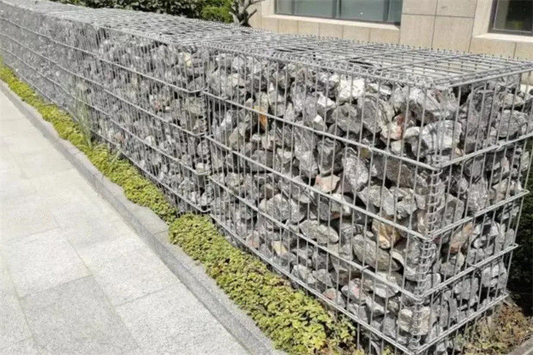 Galvanized Iron Welded Gabion Box Stone Cages For Garden Walls
